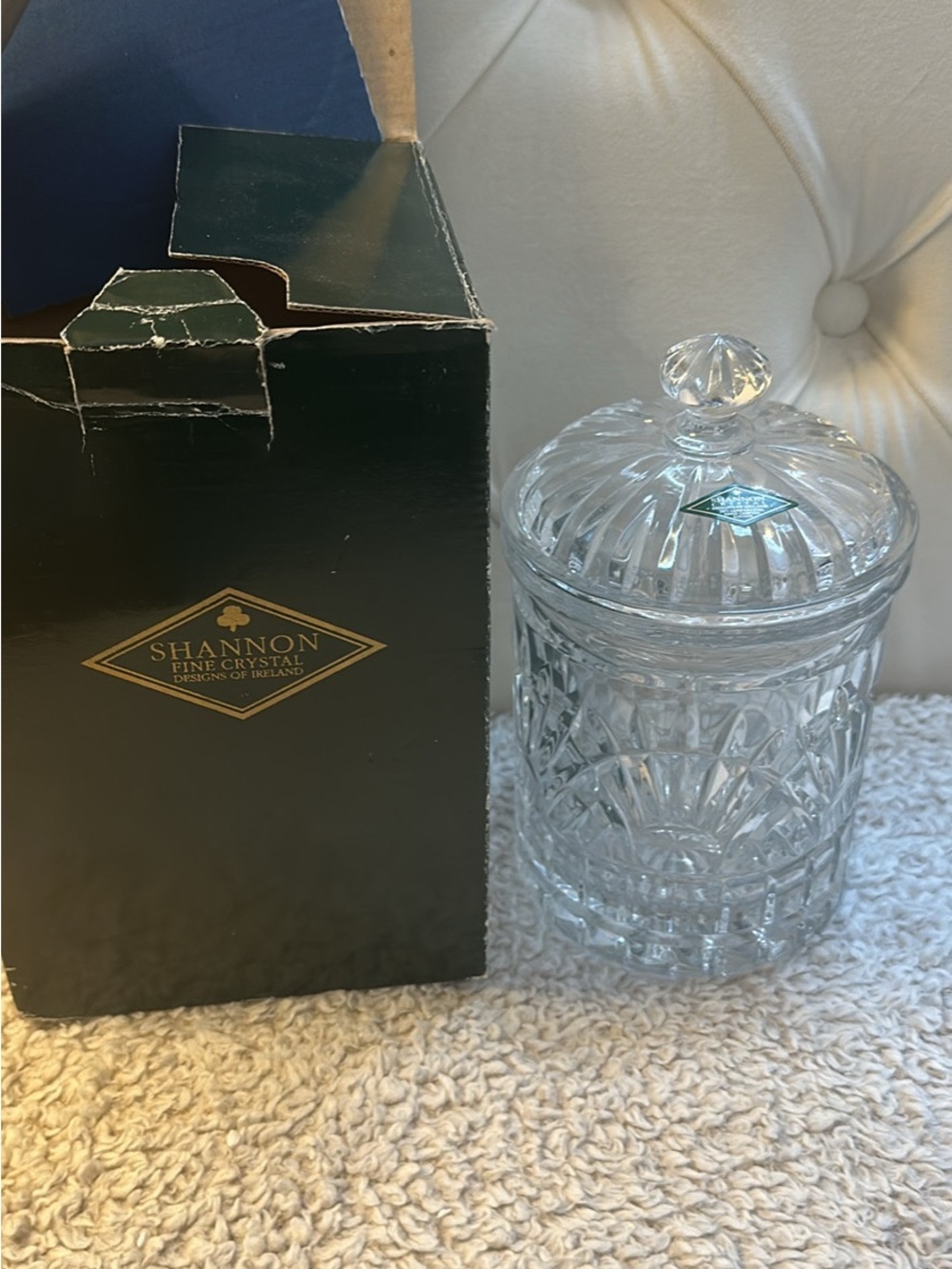 Shannon Crystal Biscuit Jar
